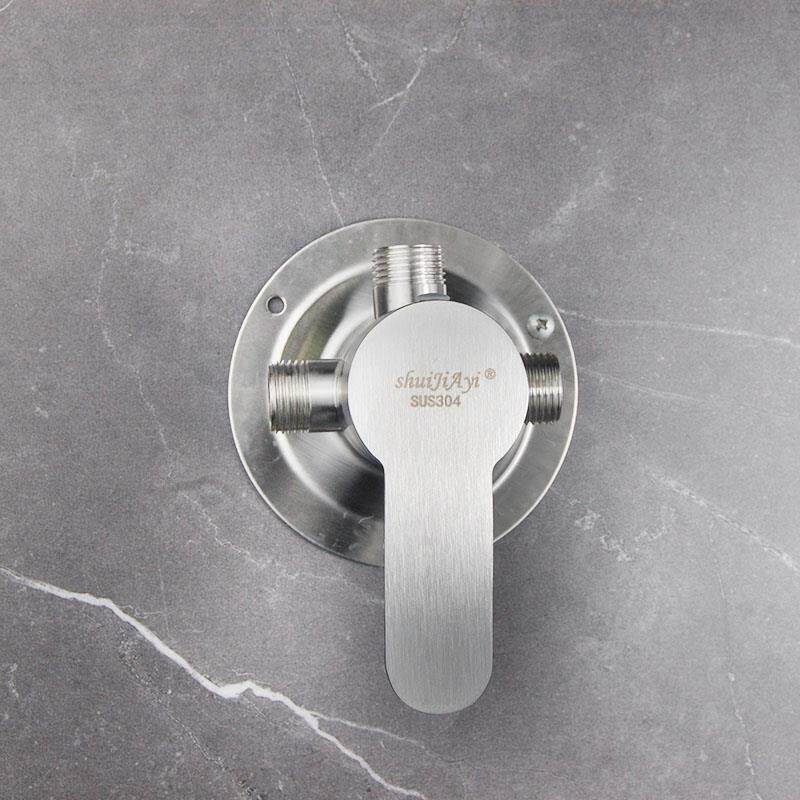 明装淋浴龙头花洒套装304不锈钢混合淋浴升降洗澡冲凉增压淋浴