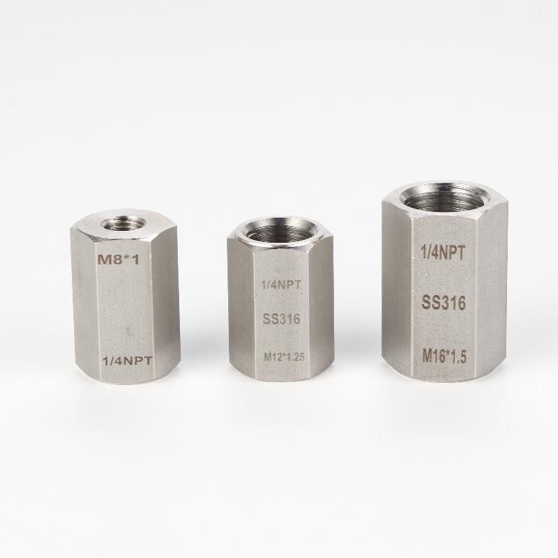 变径管箍 内丝接头 双内丝接头316不锈钢管箍