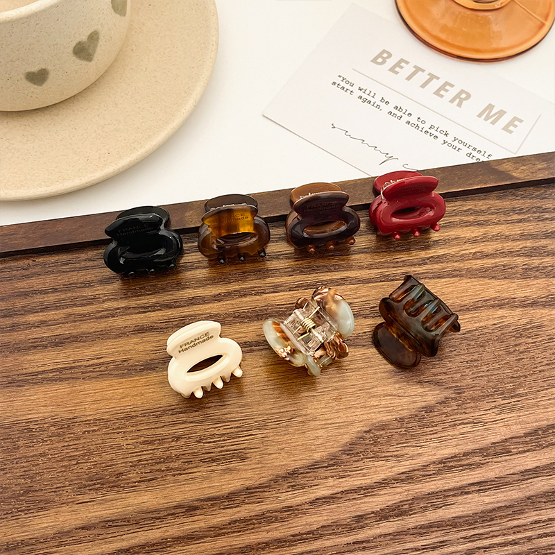 高端醋酸公主头刘海小抓夹女