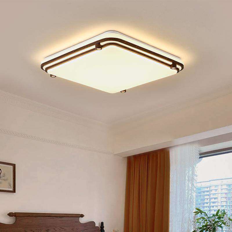 高档中古风卧室灯美式复古乡村吸顶灯全光谱护眼高级感主卧房间灯