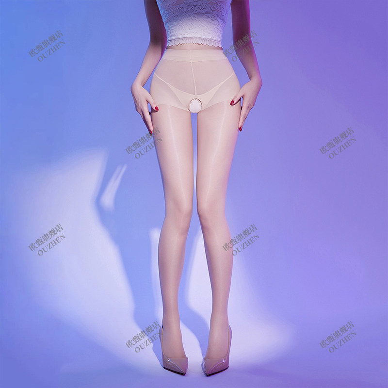 白丝性感禁欲系2026新款丝袜薄款防勾丝开档情趣型连裤袜女不掉档