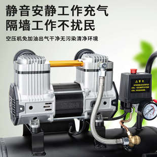 空压机静音小型便携式储气罐式打气泵集装箱充气袋充气机工业级
