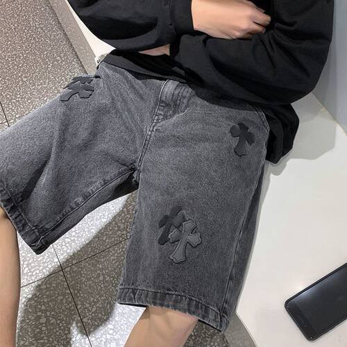 潮牌直筒裤复古港风夏季