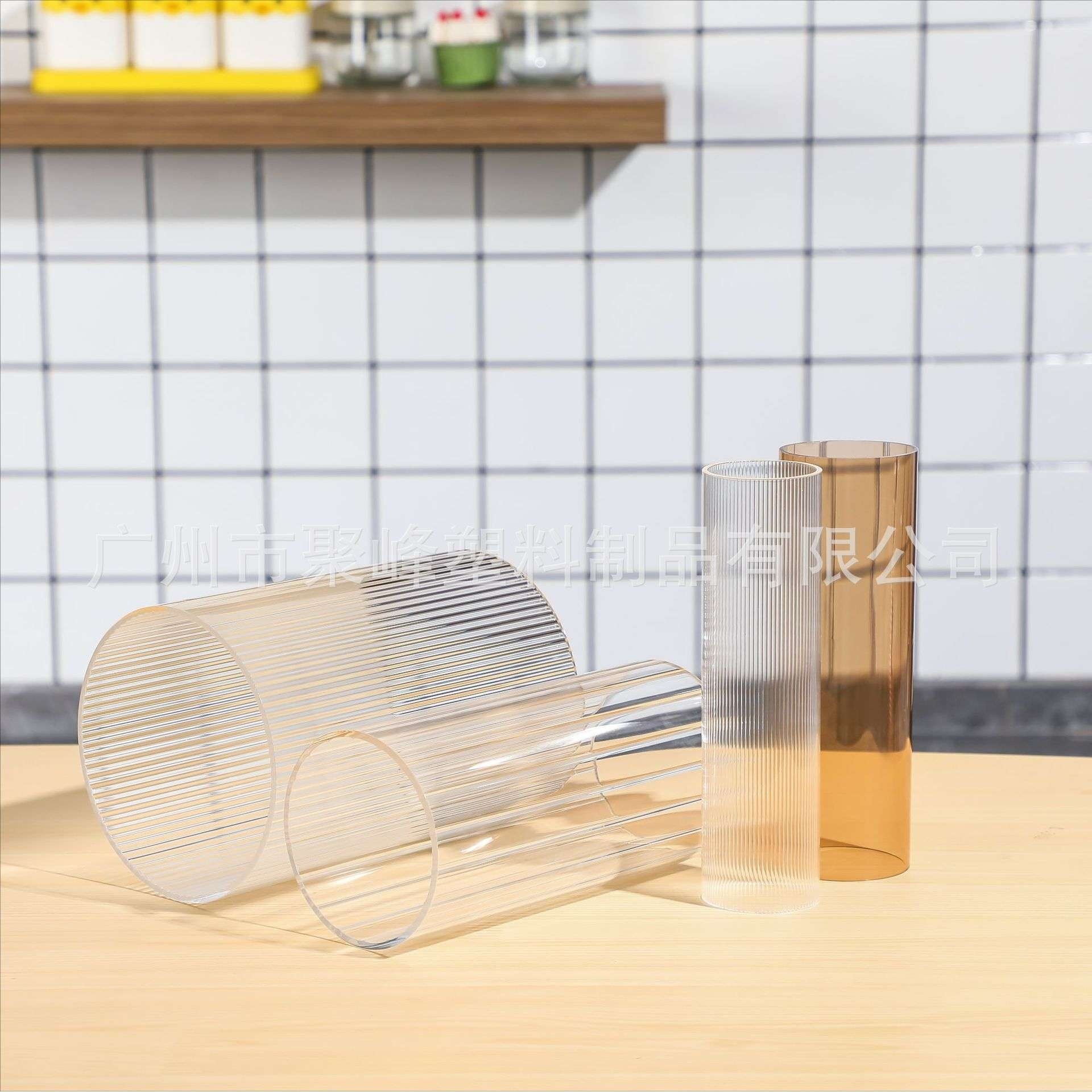 PC管条纹管内齿管亚克力管PMMA管灯罩套管卡槽管外罩灯管高透光