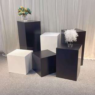 立柱展示台展示柜模特底座烤漆服装 店桌子陈列柜展会展厅陈列架