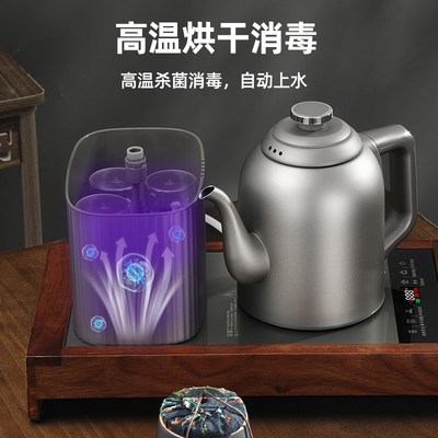 纯钛全自动上水烧水壶家用嵌入冲洗烘干一体机Q泡茶台专用电热水
