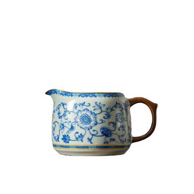 汝窑青花瓷手抓茶公茶道杯三茶漏一NHF体茶海匀杯陶瓷分器具高档