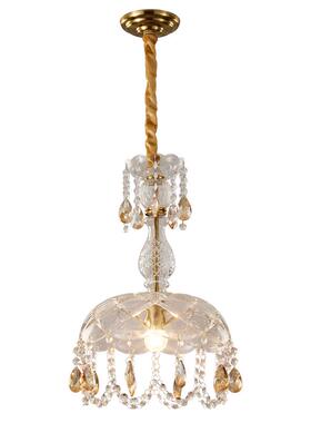 5V2023新款中古式璃水法晶玻吊灯现关代轻奢141阳台过道玄卧室床