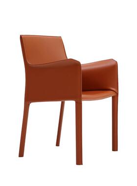 FDMA6-4意6FDMA66-4式现代马鞍餐椅设计师酒皮店餐洽厅商务谈椅工