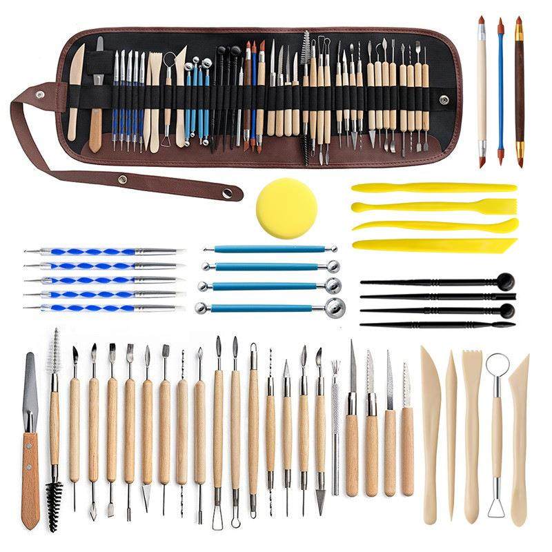 陶雕泥具48件套装石塑粘土刻刀丸CYW橡皮硅工胶点钻笔棒,文具电教/文化用品/商务用品,其它,淘宝优惠券,粉丝福利购,淘宝优惠卷