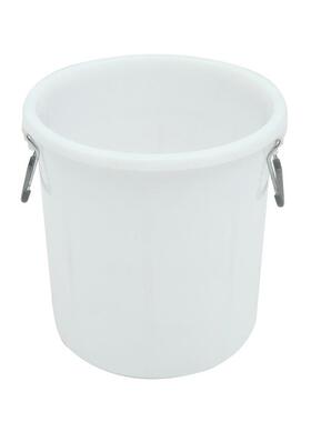 家WZW直厂销塑料水桶50L塑料小桶蓝白色加厚盖带水桶塑水料圆桶