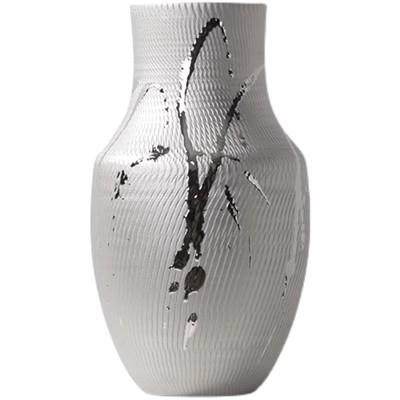 现代新中式描银陶手工花瓶样板间民家宿瓷室书LRJ房桌面居摆茶件,橡塑材料及制品,工业陶瓷,淘宝优惠券,粉丝福利购,淘宝优惠卷