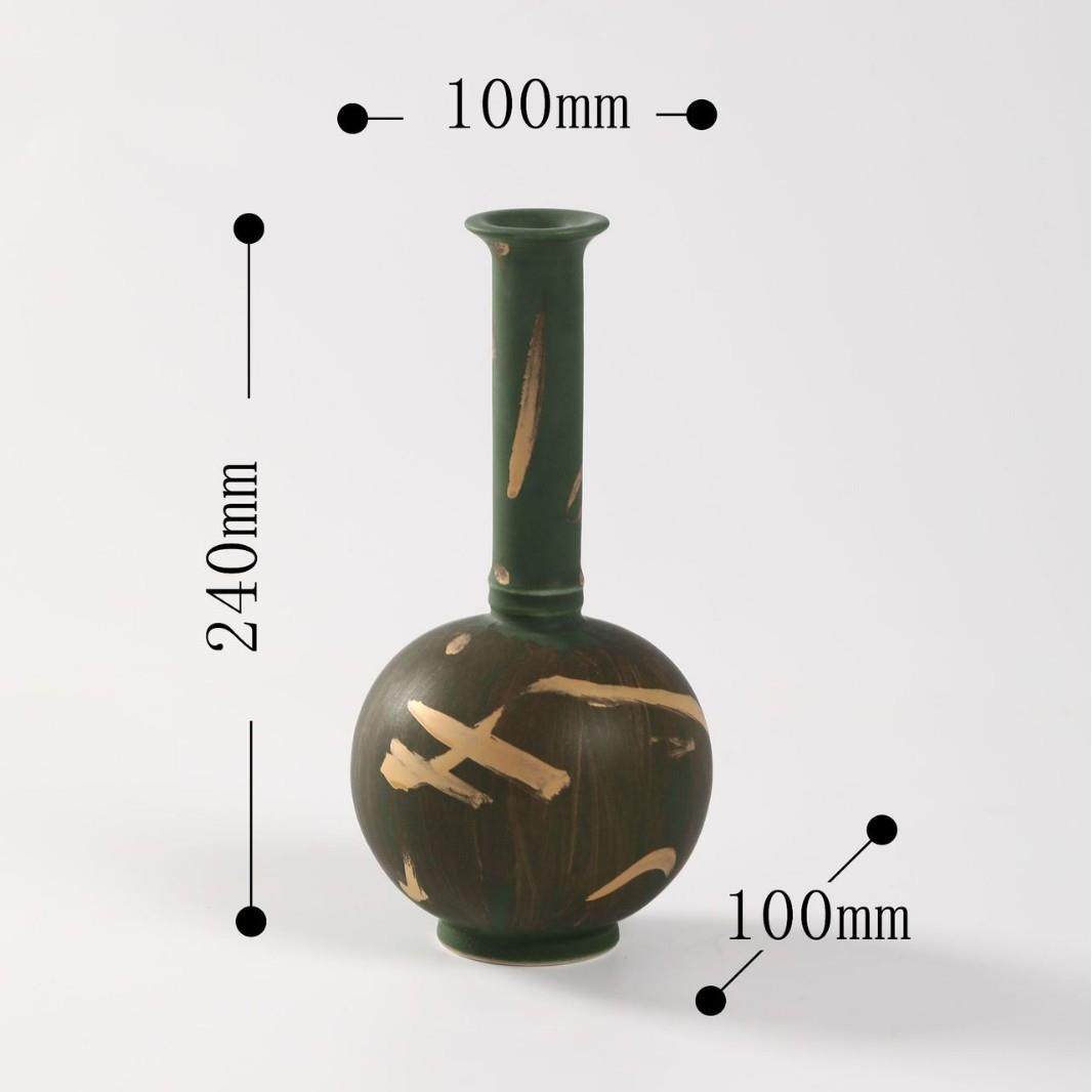 新中厅式禅意陶瓷描金胆瓶花瓶摆客房玄件关书家居插花装PXE饰品,橡塑材料及制品,工业陶瓷,淘宝优惠券,粉丝福利购,淘宝优惠卷
