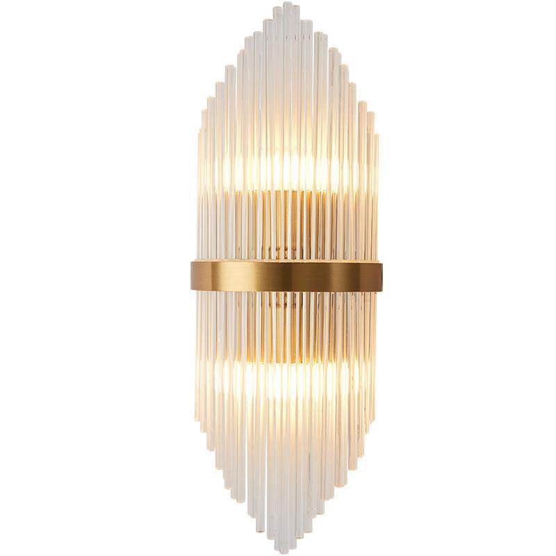 现代轻涩水性晶壁灯创意个装饰背景墙头不锈壁80钢金色床北欧客厅