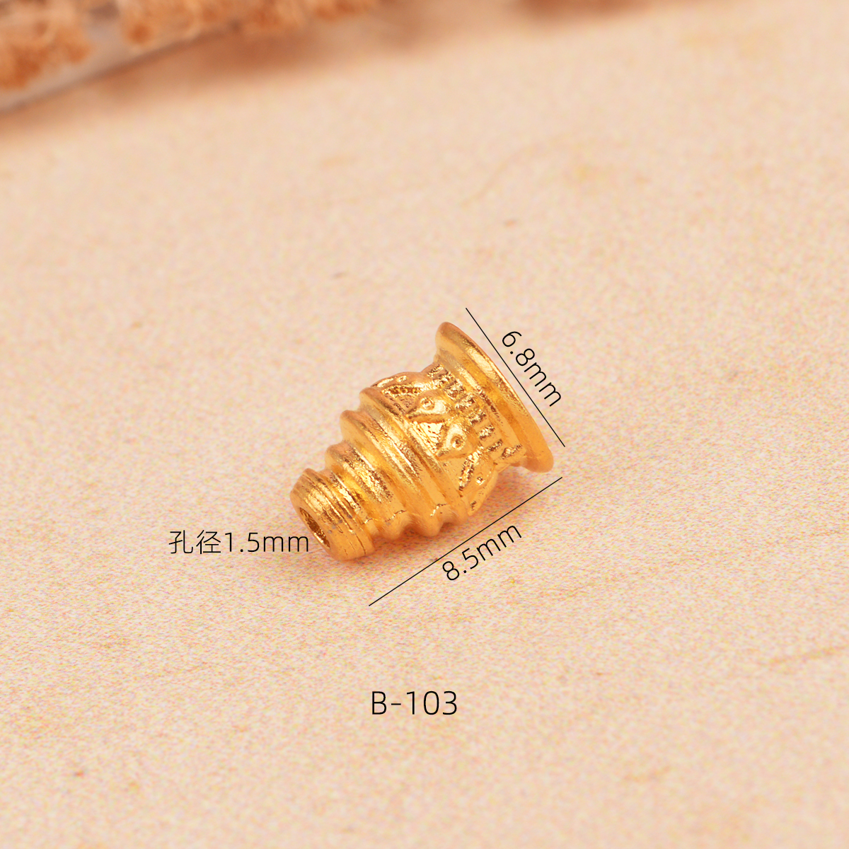 IOEKO黄铜三通佛头文玩佛头