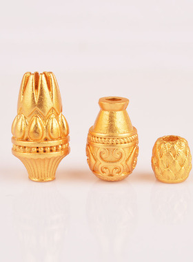 沙金雕刻隔珠饰品配件