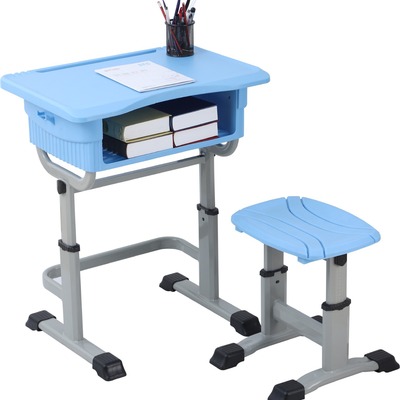 中小学生辅导培训班可调节升降课桌学校课桌椅套装学习书桌椅组合