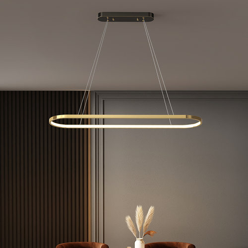 意式全铜极简餐厅吊灯轻奢餐桌吧台饭厅灯创意设计师北欧工程灯具