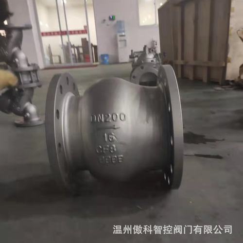 HC42X-16P DN125 水力控制不锈钢静音逆止阀 法兰式连接止回阀