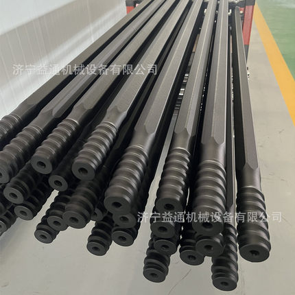 凿岩台车螺纹钻杆R32液压钻机R39钻杆R46 R52掘进快接杆圆形台车