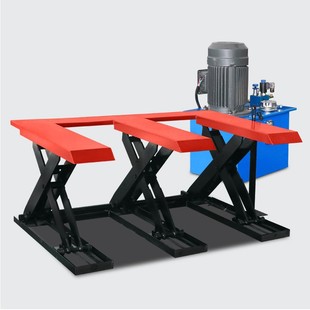 智能感应升降家具厂用木板升降台 免基坑胶合板举高升降平台