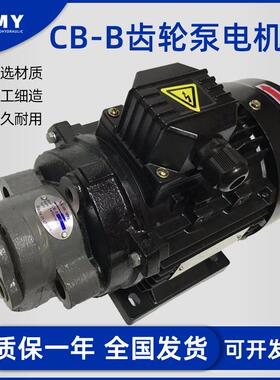 CB-B6/B10/B4/B2.5齿轮泵液压油泵电机组370W/550W润滑油泵头总成
