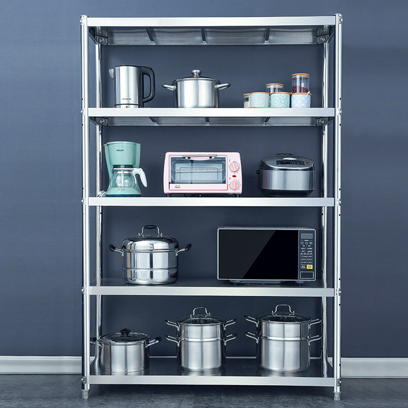 五层加厚a仓库架子不锈钢厨房置物架落地式多层储物货架仓储收纳