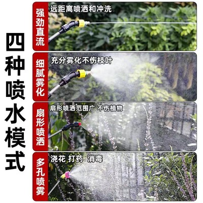 电动喷雾器小型消毒家用浇花水神器农用喷壶高压农药Y喷洒器打药