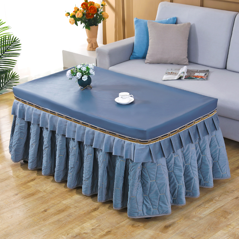 防水皮盖烤火罩电炉罩长方形烤火桌子罩套茶几P电取暖炉桌布烤火