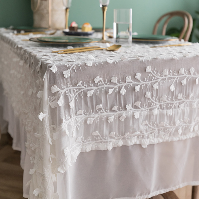 法式复古文艺美式乡村蕾丝绣花桌C布野餐布少女心床头柜茶几盖巾,居家布艺,桌布,淘宝优惠券,粉丝福利购,淘宝优惠卷