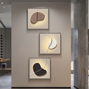 时来运转玄关f装 饰画轻奢高档入户正对门过道墙面壁画走廊尽头挂