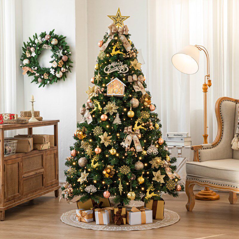 2024新款圣诞树大型客厅diy装B饰品材料包ins风圣诞节装饰高级感