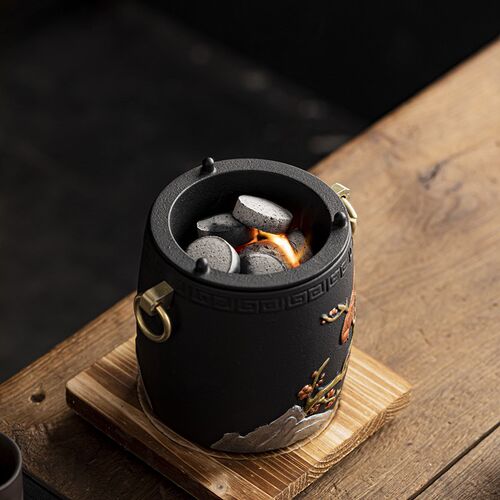 铁壶煮茶壶铸铁壶家用泡茶壶碳火炉电F陶炉器具户外烧水壶围炉煮