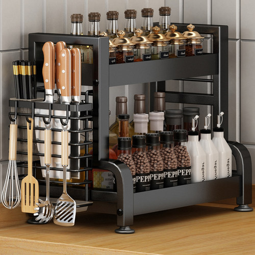 厨房调料置物架台面多功s能放刀架菜板筷子筒油盐酱醋多层收纳架