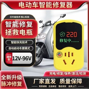 小黄鸭电动车智能修复器接地宝充电转换器N万能型电动车电源保护