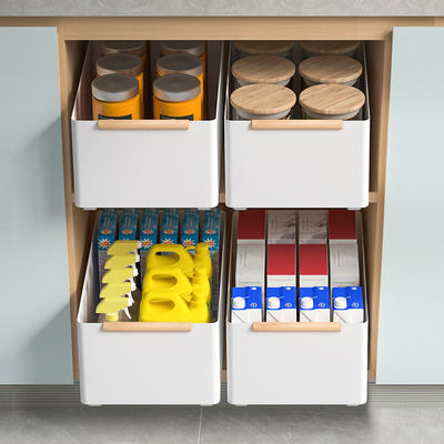 厨房拉篮b抽拉式置物架橱柜抽屉式下水槽双层推拉调料架加深分层