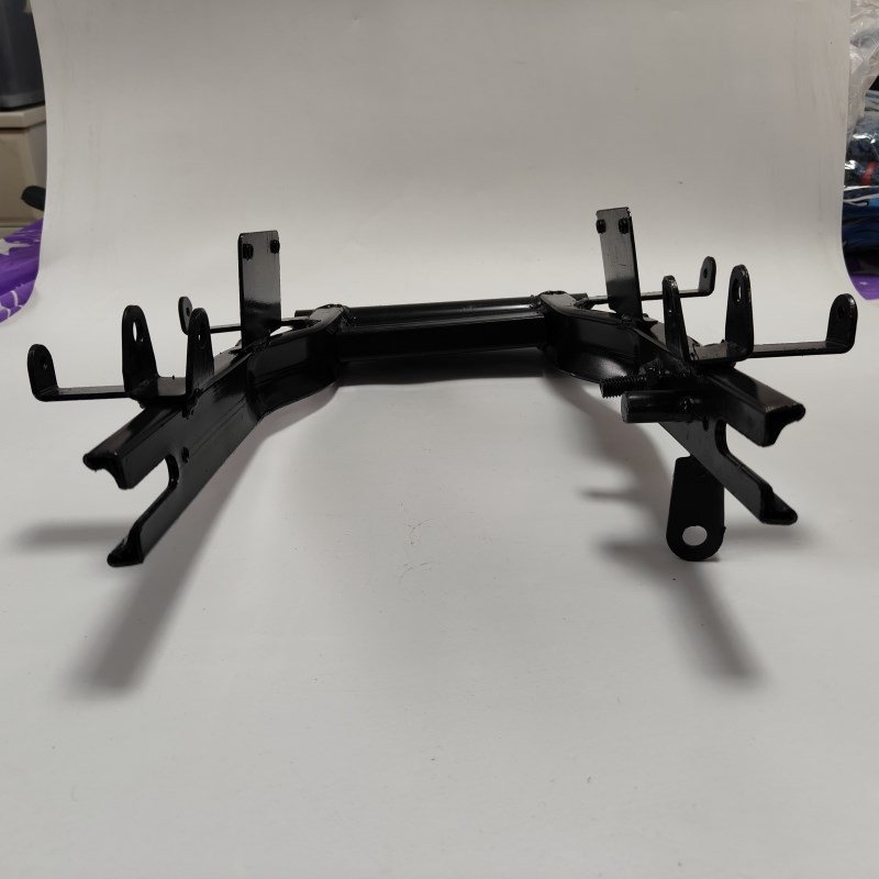 适用电动国标车款式电摩款后平叉改装10寸电Q机支架碟刹加厚龟王