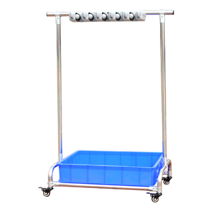 不锈钢拖把架可i移动扫把墩布挂架落地式拖把挂卫生间免打孔钩收