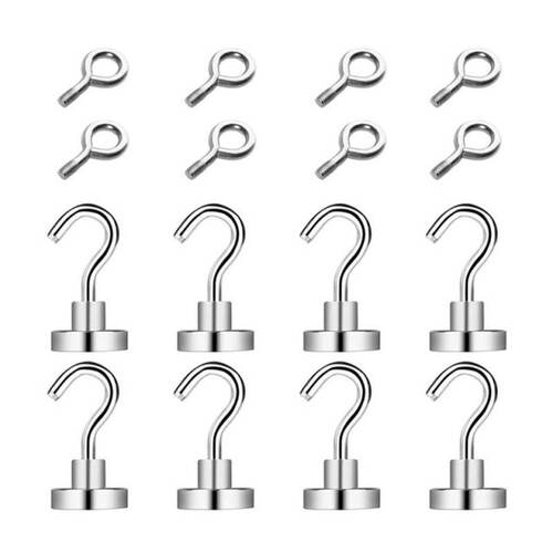 极速16 Pcs Heavy Duty E16 Magnetic Hooks & Strong Magnet Eye
