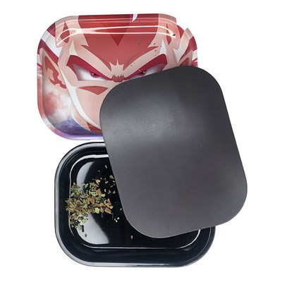 essories Tin Metal Black Manual Cigarette Paper Roller Plate