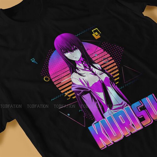 极速Steins Gate Anime Kurisu Makise Retro Art Tshirt Vintage
