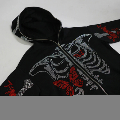 极速Zip-up Hoodie Men Y2K Clothes Fashion Hoodies Cool Rhine