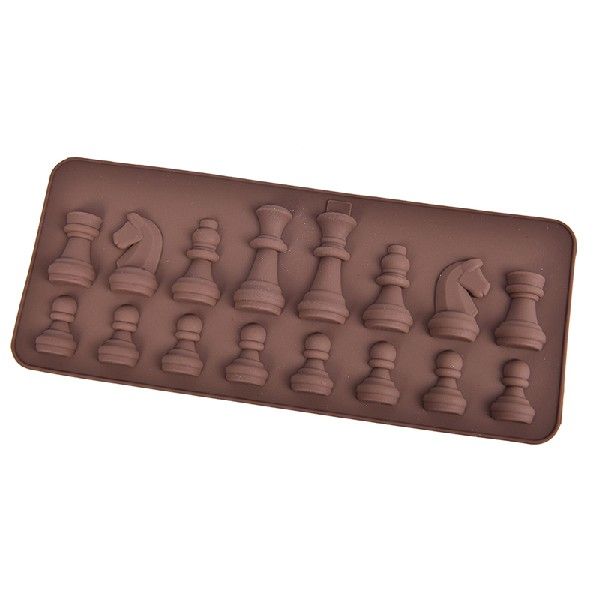 1PC New Silicone Cake moulds 3D International chess Cake