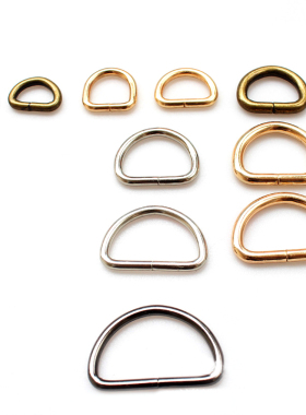 10Pcs/lot 13/16/20/25mm D Rings Strap Buckle Inner Width Met