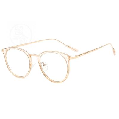 。Retro transparent spectacle frame womens literary fashion