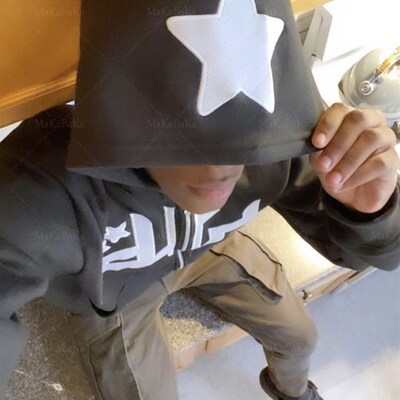 极速Zip Hoodie Fashion Star graphics Print Mens hoodies Swe