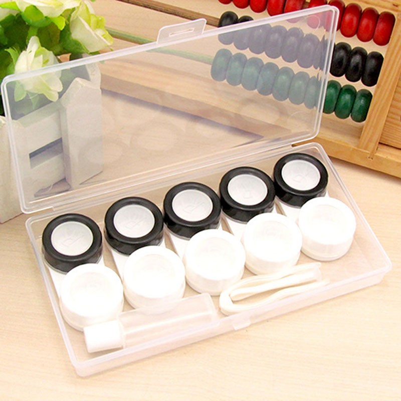 Pairs Contact Lens Case Eye Contact Lens Box Women Travel C