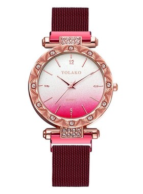 Luxury Fashion Women watches Steel Band Magnet Buckle watch