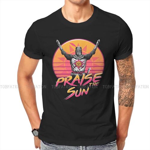 极速Dark Souls Praise the Sun (5) T Shirt Goth Men Tees Summ