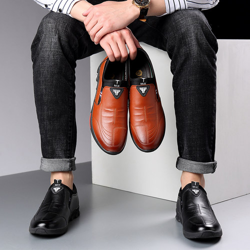好货Leather Shoes Mens Leather Spring 2021 New Mens Busine